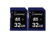 Smartbuy SDHC Class 4 Flash Memory Card SD HC Secure Digital C4 Fast Speed for Camera 32GB 2 Packs