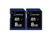 Smartbuy SDHC Class 4 Flash Memory Card SD HC Secure Digital C4 Fast Speed for Camera 8GB 2 Packs