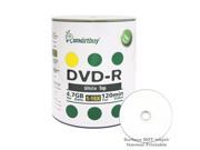 Smartbuy DVD R 16X 4.7GB 120Min White Top Music Video Data Recordable Disc 100 Packs