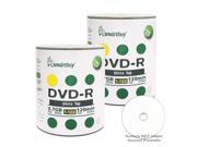 Smartbuy DVD R 16X 4.7GB 120Min White Top Music Video Data Recordable Disc 200 Packs