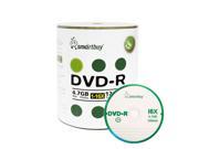 Smartbuy DVD R 16X 4.7GB 120Min Logo Top Music Video Data Recordable Disc 100 Packs