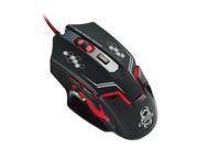 CLiPtec THERIUS Black 2400 Adjustable High DPI USB 2.0 Optical LED Light Illuminated 6 Botton Wired Gaming Mouse Mice For Laptop PC Computer Mac