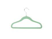 60 pack kids velvet touch suit hangers green