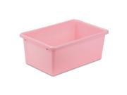 small plastic bin lt pink
