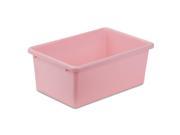 small plastic bin dk pink