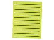 Bold Line Paper Pad in Neon Green with Black Lines 90 Sheets