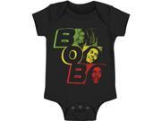 Bob Marley Baby Boys Rasta Bob Bodysuit 3 6 Months Black