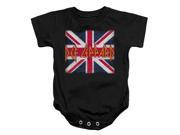 Def Leppard Baby Boys Union Jack Bodysuit 12 18 Months Black