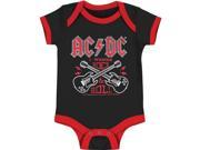 AC DC Baby Boys Bodysuit 0 3 Months Grey