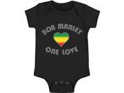 Bob Marley Baby Boys One Love Heart Bodysuit 3 6 Months Black