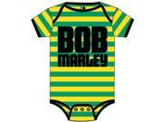 Bob Marley Baby Boys Jamaica Stripe Bodysuit 12 18 Months Green Yellow