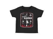 Johnny Cash Little Boys Ring Of Guitars Childrens T shirt 2T Black