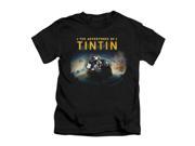 Tintin Little Boys Journey Childrens T shirt 4 Black