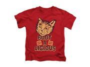 Puss N Boots Little Boys Boot A Licious Childrens T shirt 4 Red