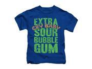 Dubble Bubble Little Boys Extra Sour Childrens T shirt 4 Royal