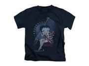 Betty Boop Little Boys Proud Betty Childrens T shirt 4 Navy