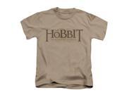 Hobbit Little Boys Textured Logo Childrens T shirt 4 Brown