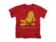 Garfield Little Boys Happy Face Childrens T shirt 4 Red