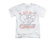 Casper Little Boys Hearts Childrens T shirt 4 White