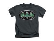 Batman Little Boys Circuitry Shield Childrens T shirt 4 Charcoal