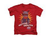 Dubble Bubble Little Boys Motor Mouth Childrens T shirt 4 Red