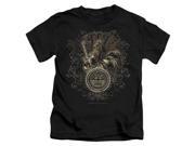Sun Records Little Boys Scroll Around Rooster Childrens T shirt 7 Black