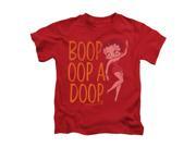 Betty Boop Little Boys Classic Oop Childrens T shirt 4 Red