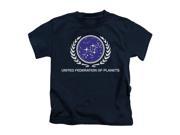 Star Trek Little Boys United Federation Logo Childrens T shirt 4 Navy