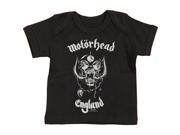 Motorhead Baby Boys England Childrens T shirt 6 12 Months Black