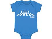 Beatles Baby Boys Abbey Road Silhouette Romper Bodysuit 18 24 Months Blue