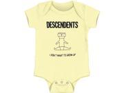 Descendents Baby Boys I Don t Want To Grow Up Yellow Bodysuit 6 12 Months Yellow