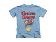 Curious George Little Boys Hangin Out Childrens T shirt 4 Blue