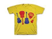 Johnny Cash Little Boys Guitars Pick Childrens T shirt 2T Yellow