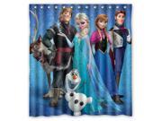 Cartoon Film Frozen Elsa Anna Cute Olaf Post Custom Shower Curtain Amazing Decorate your bathroom 66 X72