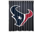 Houston Texans 02 Pattern Polyester Fabric Shower Curtain 60 By 72