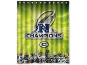 Green Bay Packers 06 Pattern Polyester Fabric Shower Curtain 60 By 72