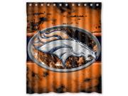 Denver Broncos 03 Pattern Polyester Fabric Shower Curtain 60 By 72