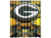 Green Bay Packers 01 Pattern Polyester Fabric Shower Curtain 60 By 72