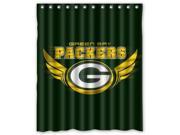 Green Bay Packers 05 Pattern Polyester Fabric Shower Curtain 60 By 72