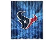Houston Texans 01 Pattern Polyester Fabric Shower Curtain 60 By 72