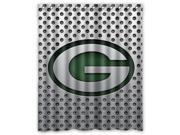 Green Bay Packers 08 Pattern Polyester Fabric Shower Curtain 60 By 72