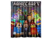 Hot Game Minecraft 12 Pattern Polyester Fabric Shower Curtain 60 By 72