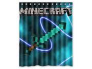 Hot Game Minecraft 09 Pattern Polyester Fabric Shower Curtain 60 By 72