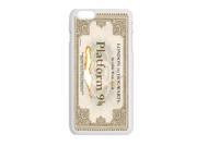 Harry Potter London To Hogwarts Ticket Pattern Print Case for Iphone 6 Plus 5.5