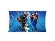 3D Cartoon Film Frozen Background Two Sides Printed for 20 X 36 Zippered Throw Pillow Case Cover Hel 042301 006