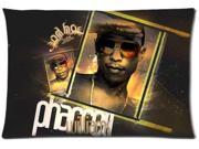 N.E.R.D Pharrell Williams Background Two Sides Printed for 20 X30 Zippered Pillow Case Cover