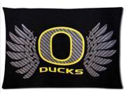 NCAA Oregon Ducks Background Two Sides Printed for 20 X30 Zippered Pillow Case Cover