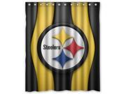 Pittsburgh Steelers 04 Pattern Polyester Fabric Shower Curtain 60 By 72
