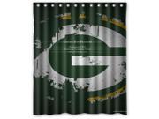 Green Bay Packers 03 Pattern Polyester Fabric Shower Curtain 60 By 72