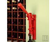 BOJ Wall mounted Corkscrew Red Red Wood Backing